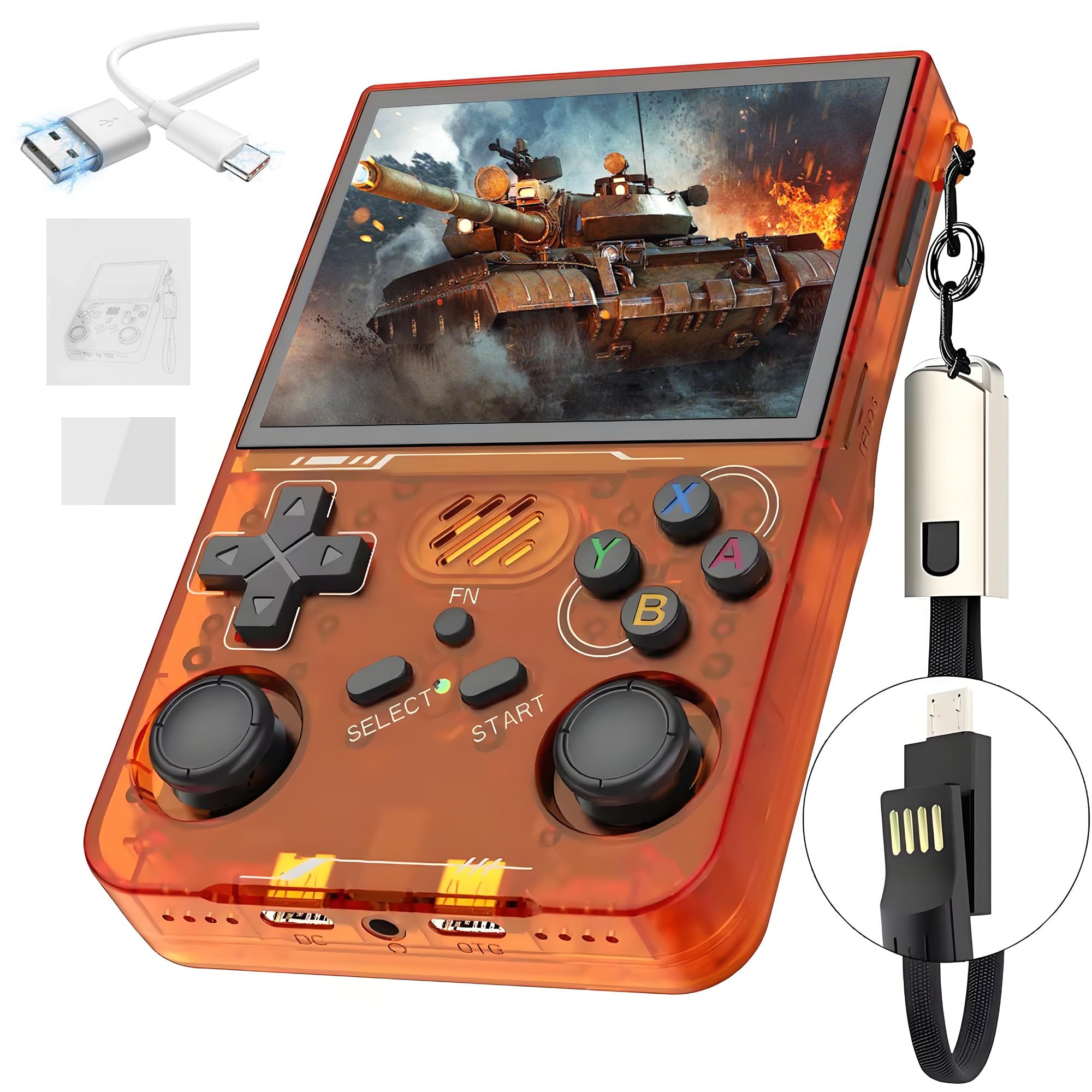 Amazon.com: R36XX Retro Handheld Game Console 128G,Built-in 22000+